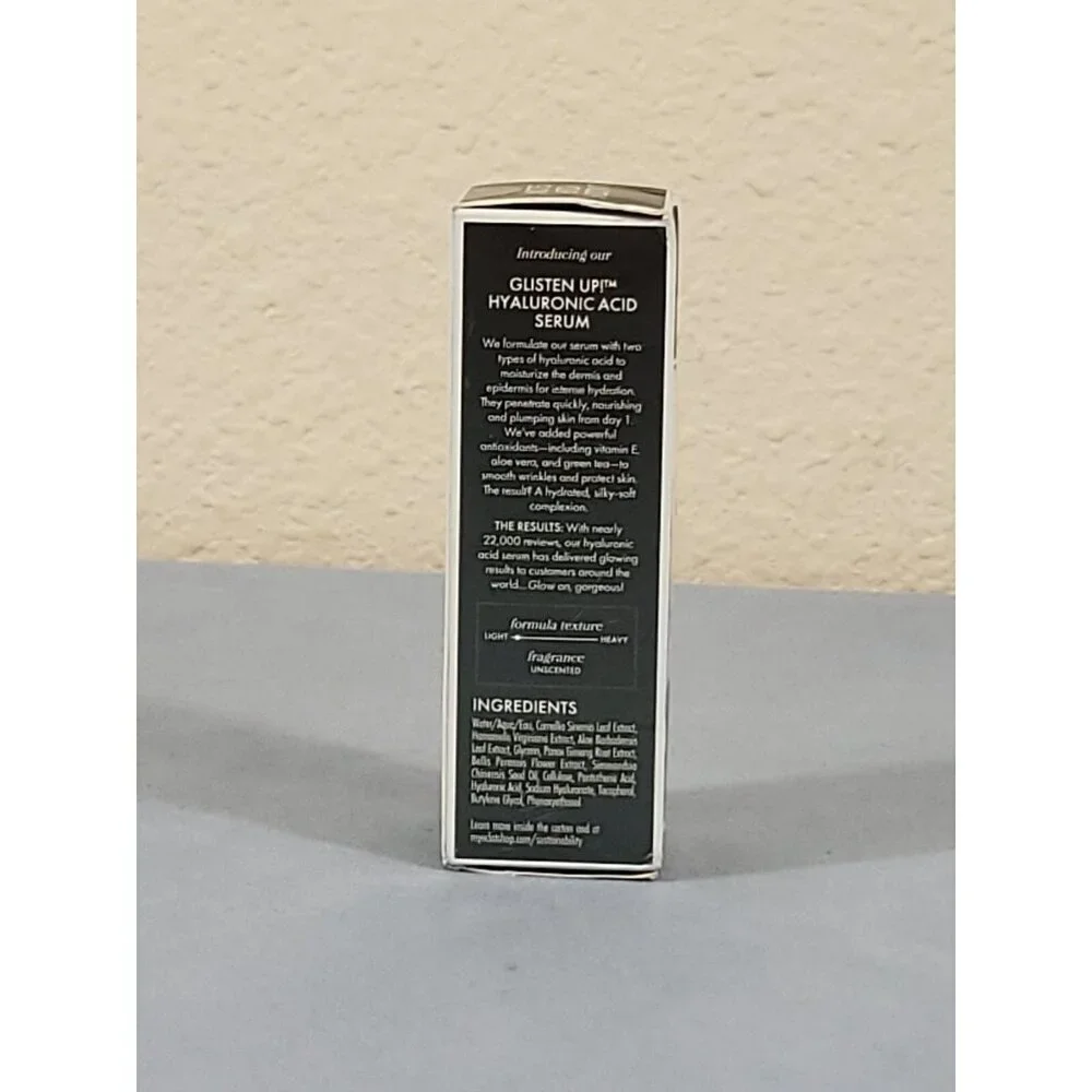 Hyaluronic Acid Serum Vitamin E Aloe Vera 1 oz Eclat Glisten Up!